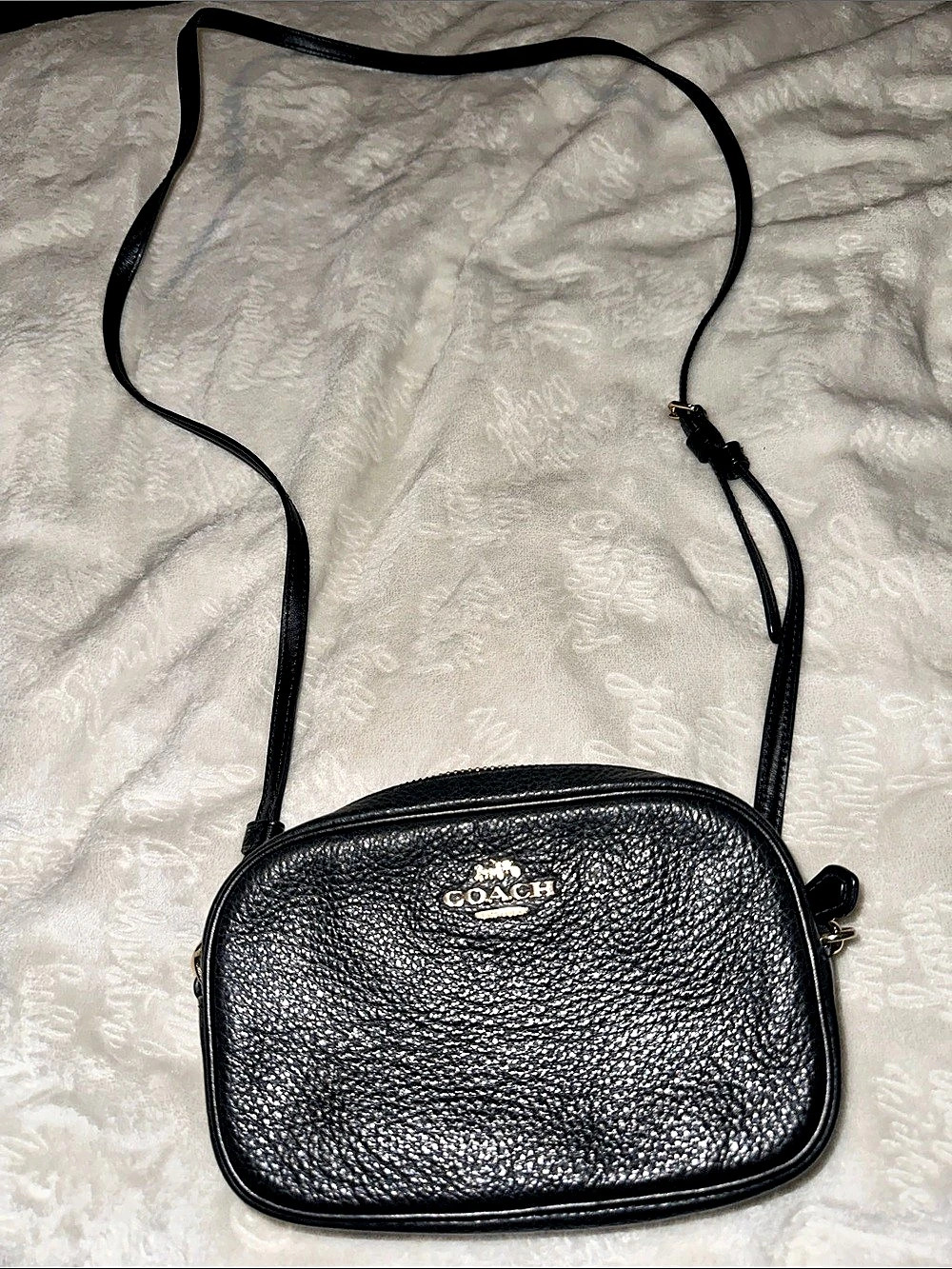 Coach Explorer Crossbody in Pebble Leather F79210 Black Bag